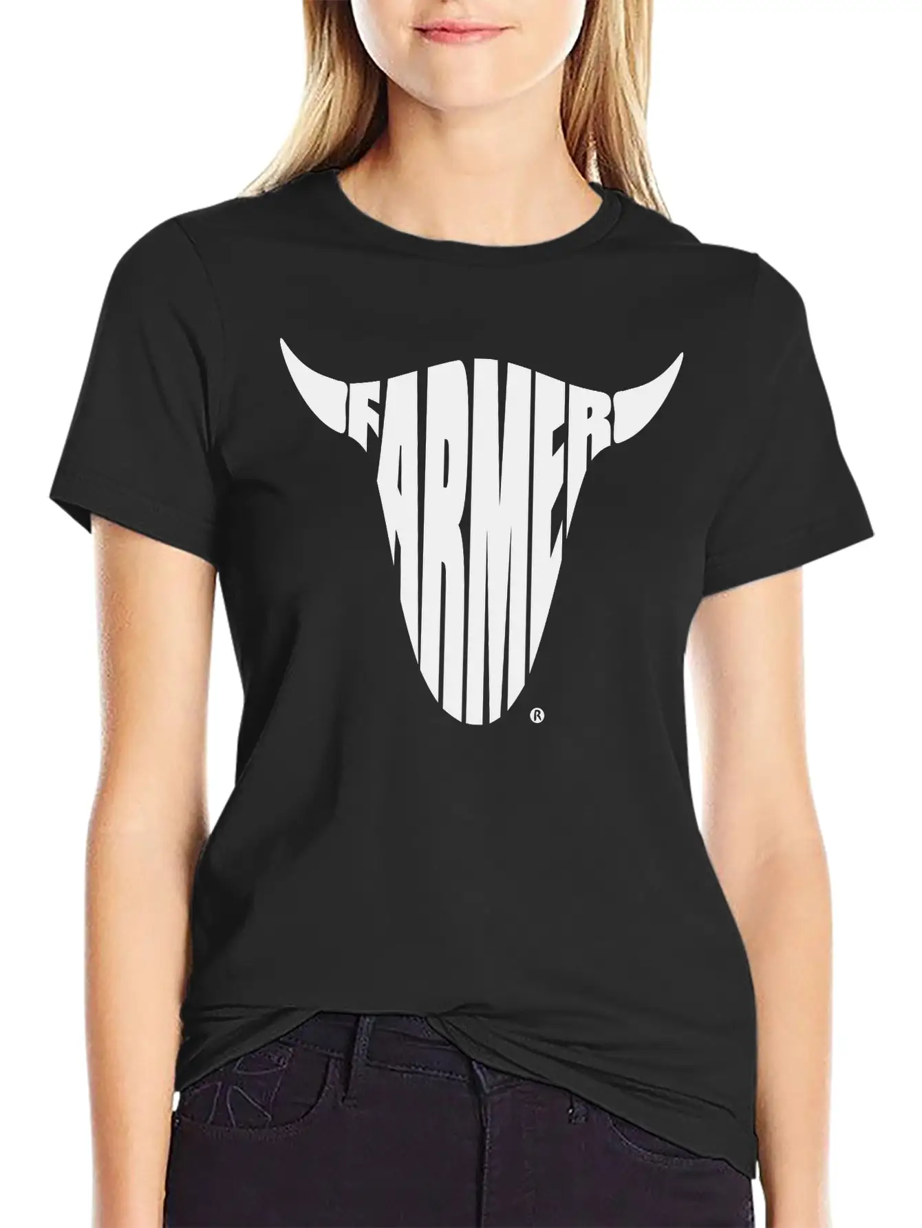 Farmer Farming Bull Skull Shirt Basic Graphic T-Shirt – Daily Comfort In Soft Cotton