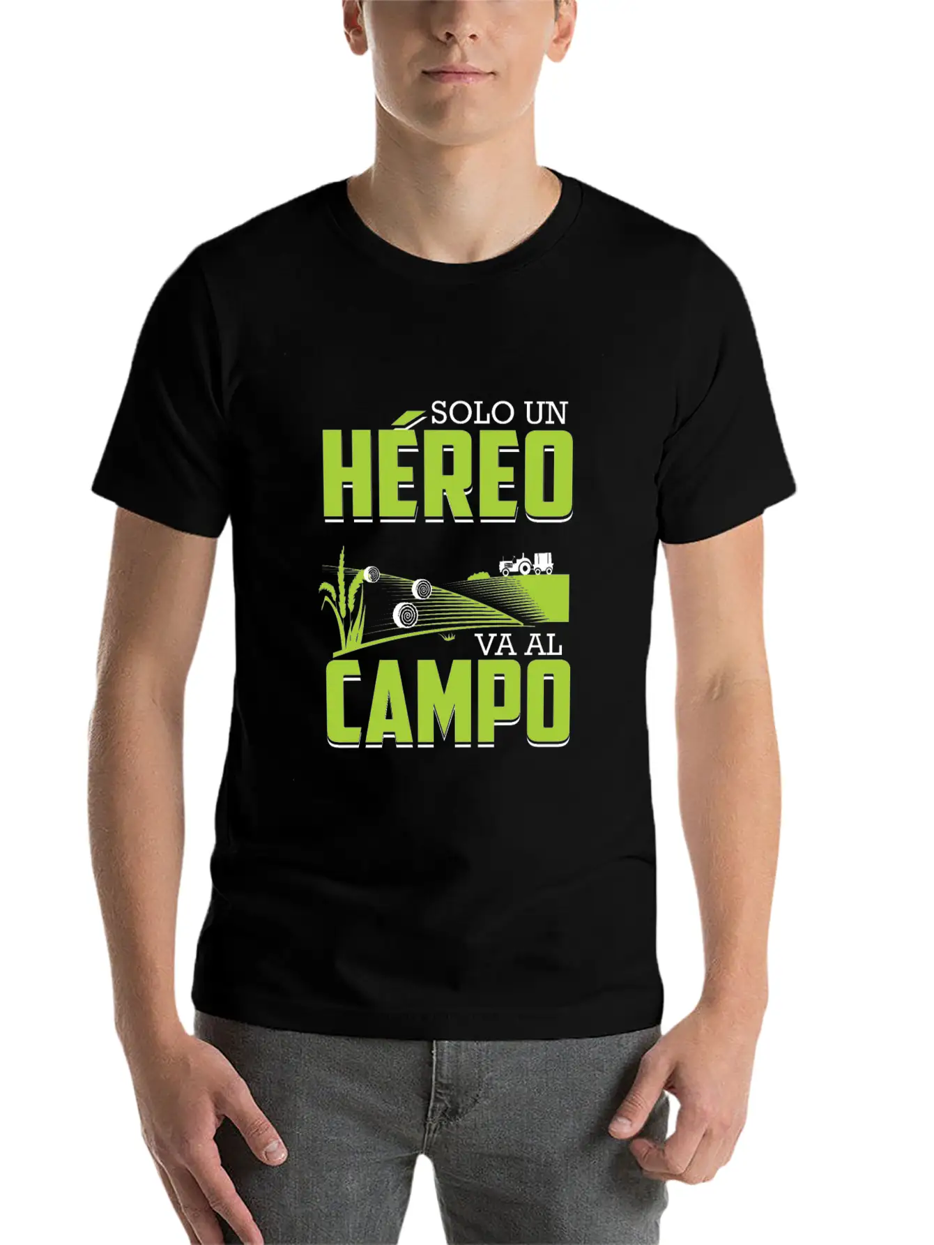 Farmer Only A Hero Drives Spanish In The Field Breathable Soft Cotton T-Shirt – Timeless Casual Look
