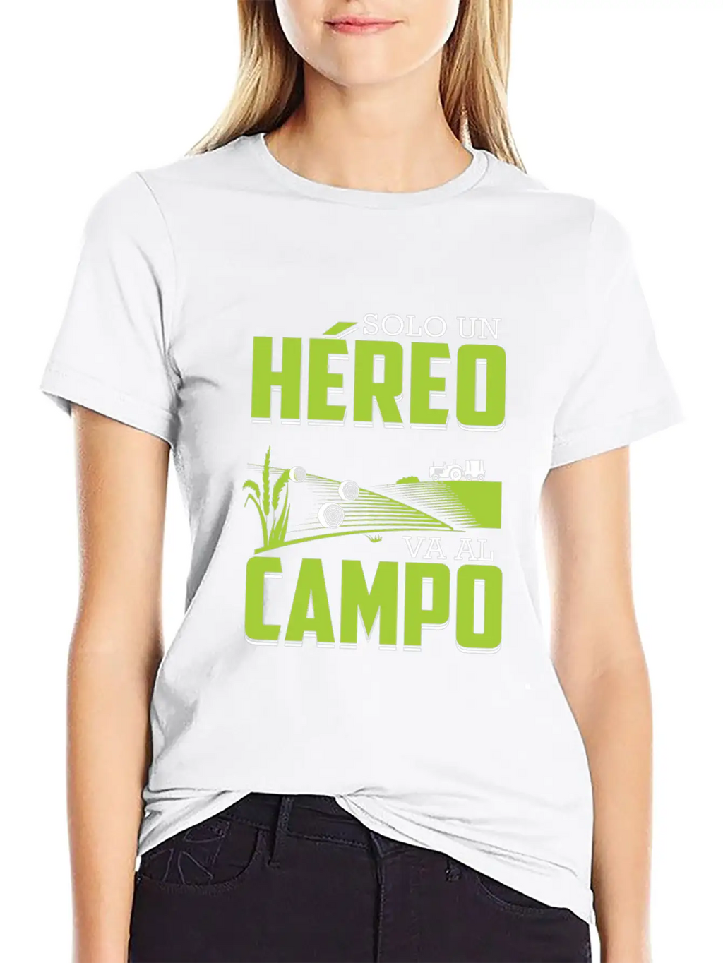 Farmer Only A Hero Drives Spanish In The Field Breathable Soft Cotton T-Shirt – Timeless Casual Look