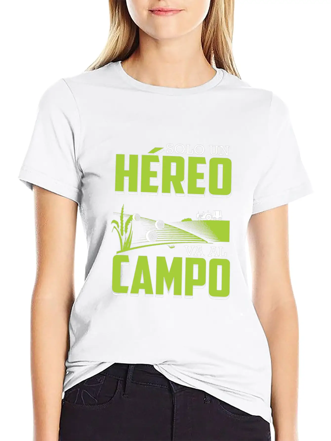 Farmer Only A Hero Drives Spanish In The Field Breathable Soft Cotton T-Shirt – Timeless Casual Look