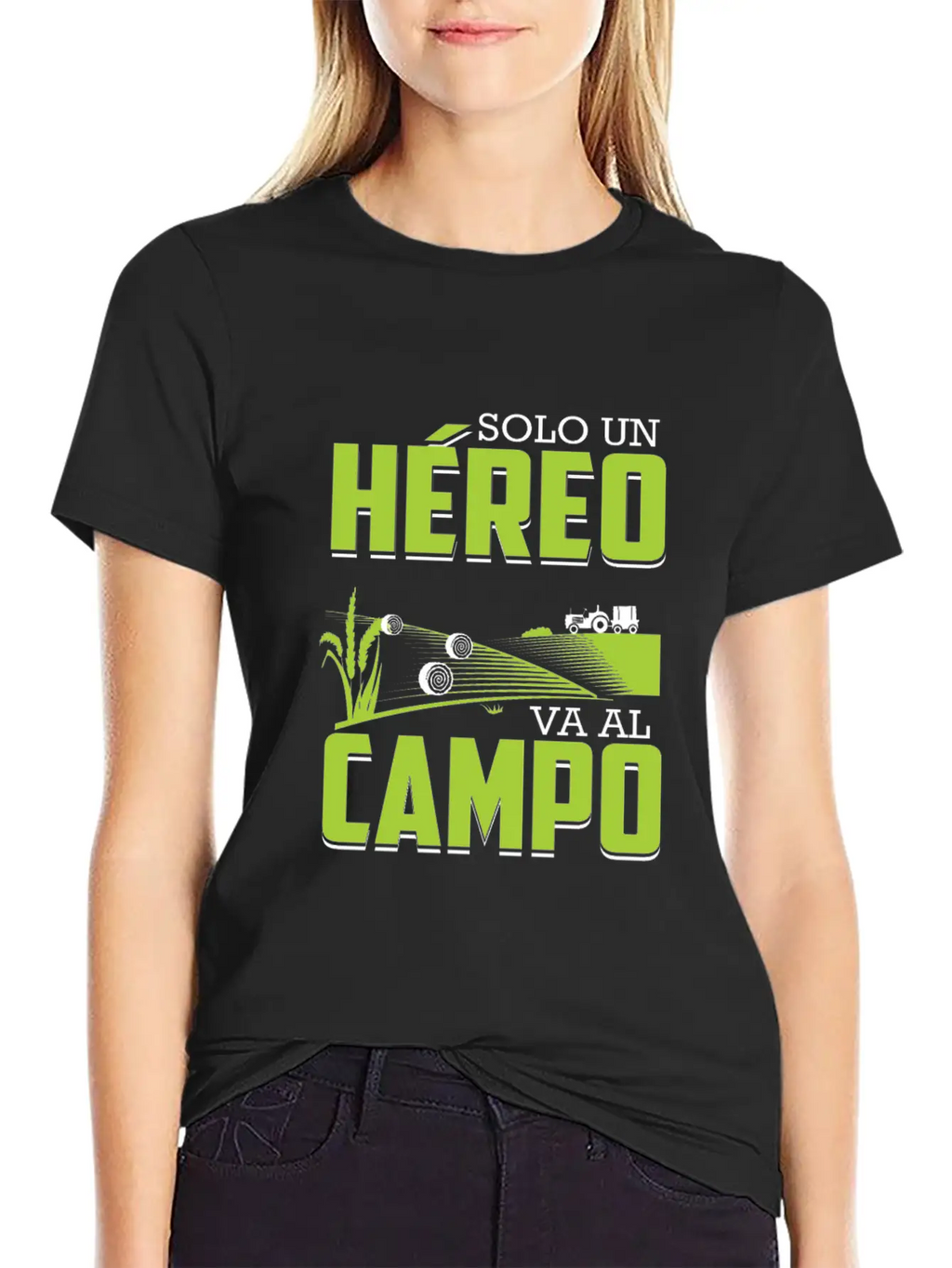 Farmer Only A Hero Drives Spanish In The Field Breathable Soft Cotton T-Shirt – Timeless Casual Look