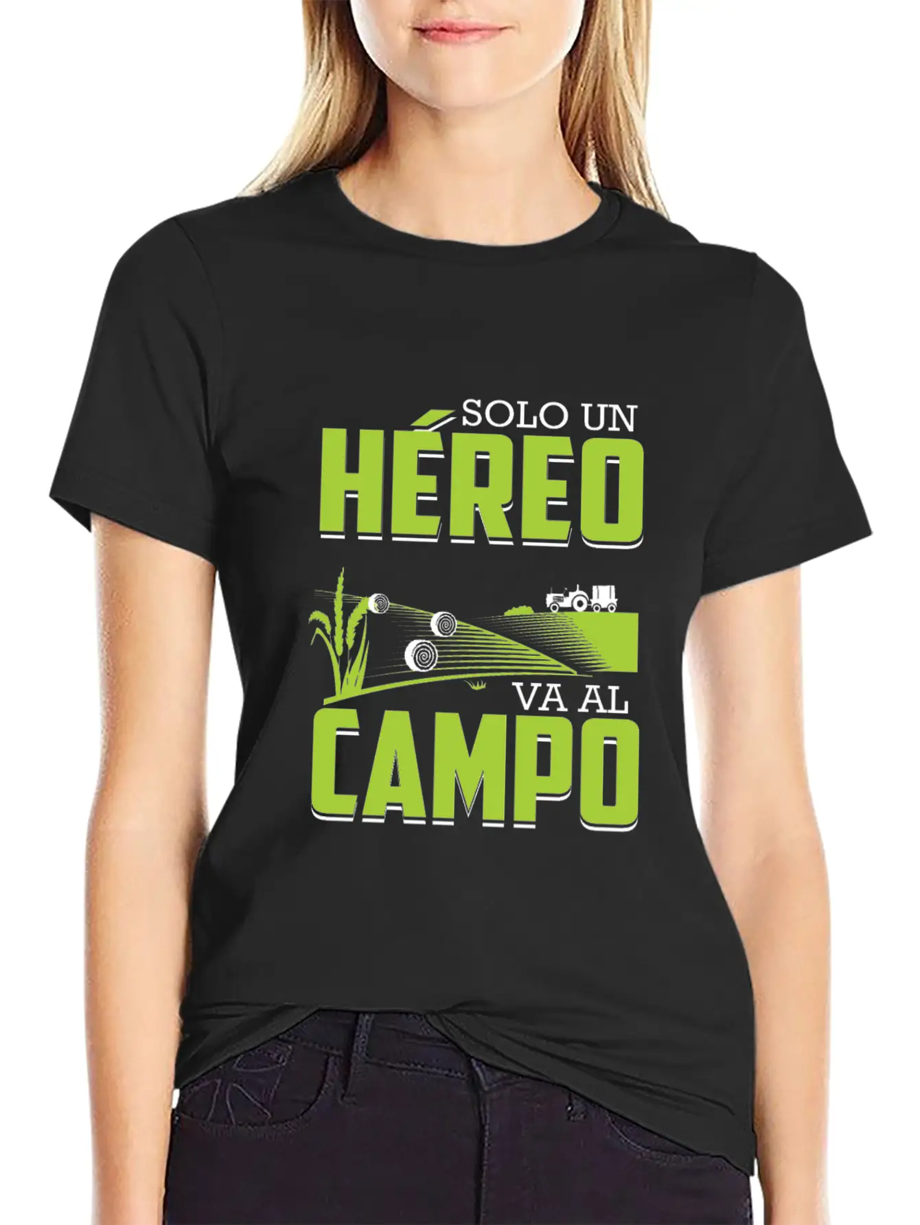 Farmer Only A Hero Drives Spanish In The Field Breathable Soft Cotton T-Shirt – Timeless Casual Look
