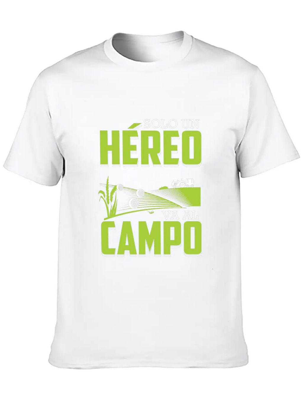 Farmer Only A Hero Drives Spanish In The Field Breathable Soft Cotton T-Shirt – Timeless Casual Look