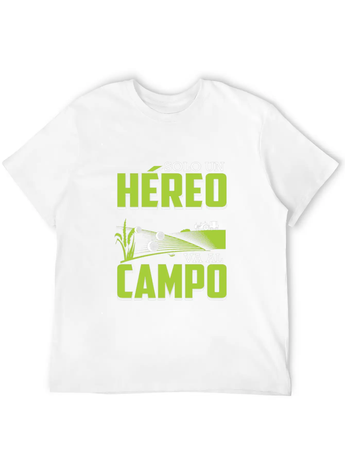 Farmer Only A Hero Drives Spanish In The Field Breathable Soft Cotton T-Shirt – Timeless Casual Look