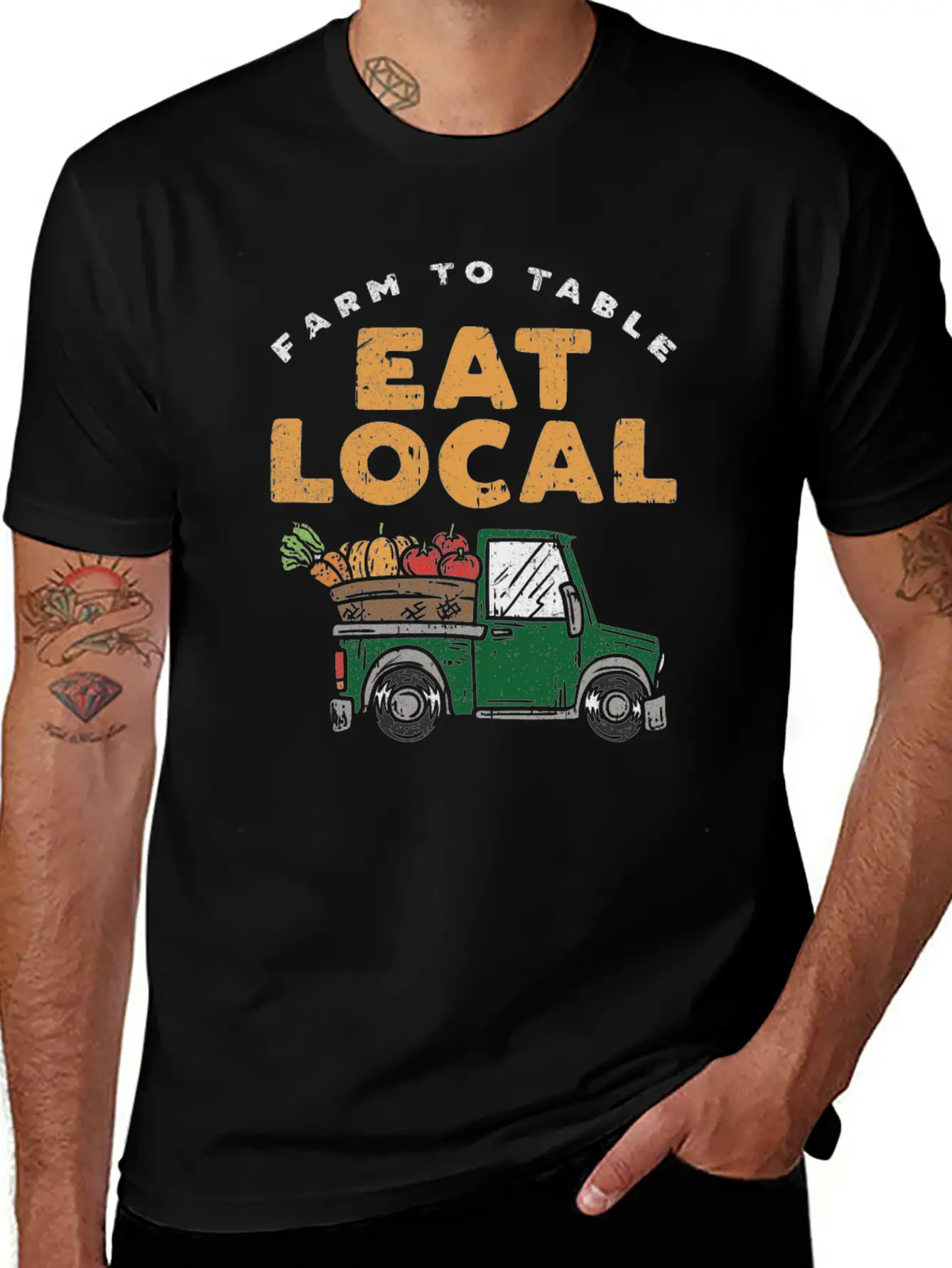 Farmers Market Eat Local Farm To Table Local Pride Timeless Short Sleeve Tee – Comfy And Minimalist Design