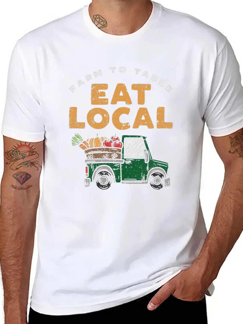Farmers Market Eat Local Farm To Table Local Pride Timeless Short Sleeve Tee – Comfy And Minimalist Design