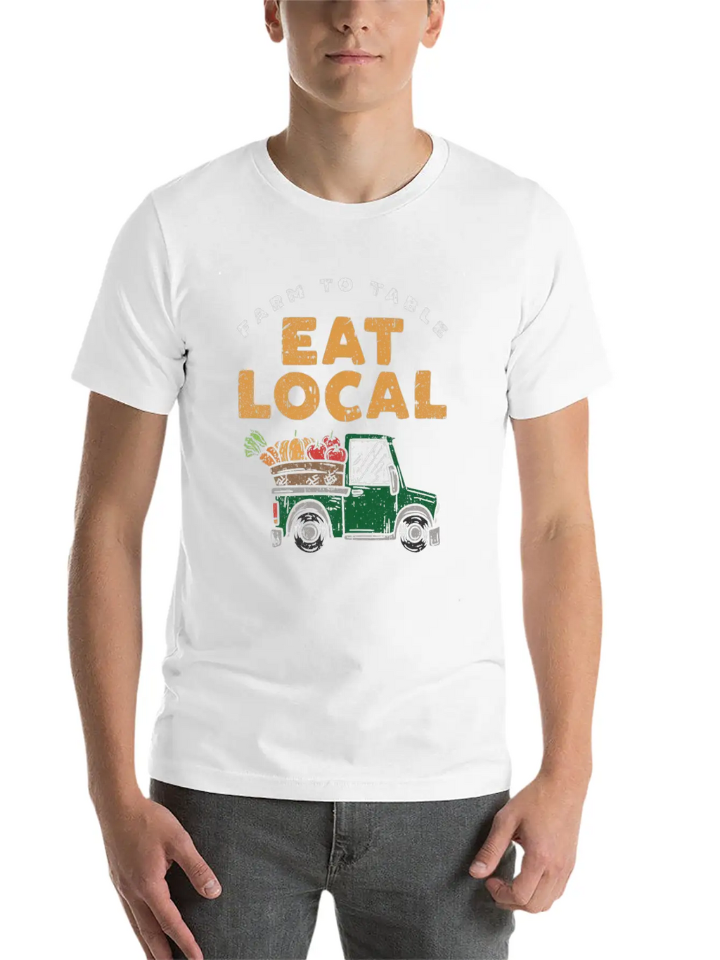 Farmers Market Eat Local Farm To Table Local Pride Timeless Short Sleeve Tee – Comfy And Minimalist Design
