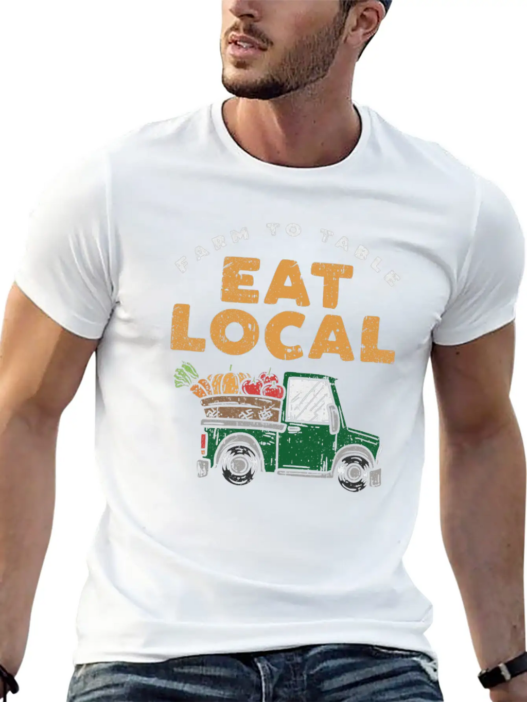 Farmers Market Eat Local Farm To Table Local Pride Timeless Short Sleeve Tee – Comfy And Minimalist Design