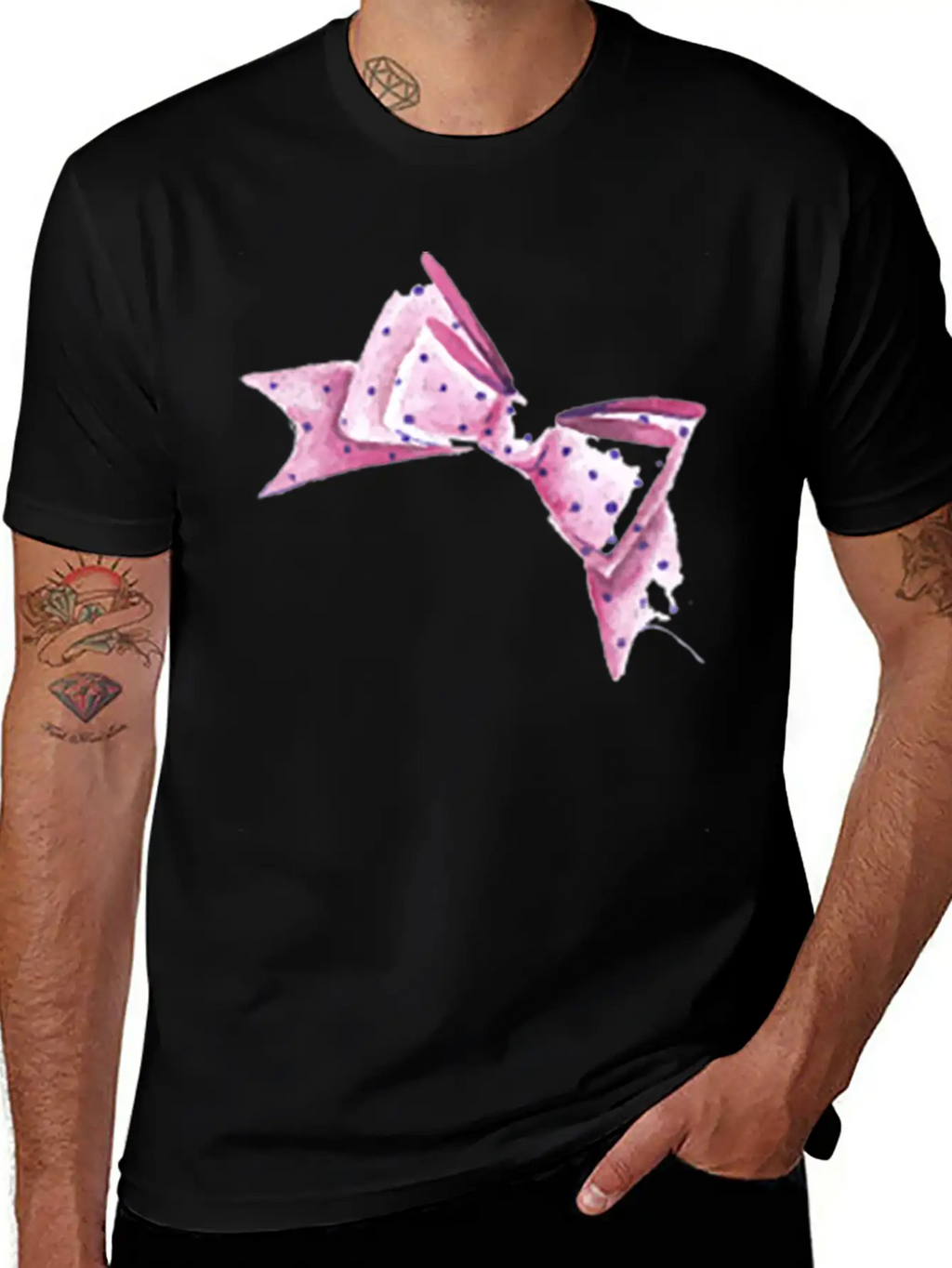 Fashion Bow Stylish Everyday T-Shirt – Unisex Basic Cotton Tee