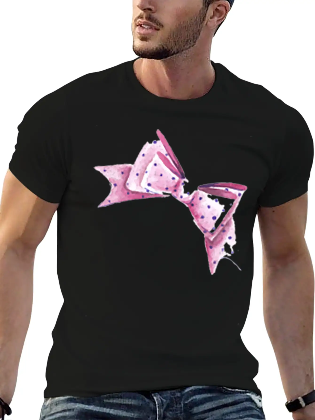 Fashion Bow Stylish Everyday T-Shirt – Unisex Basic Cotton Tee