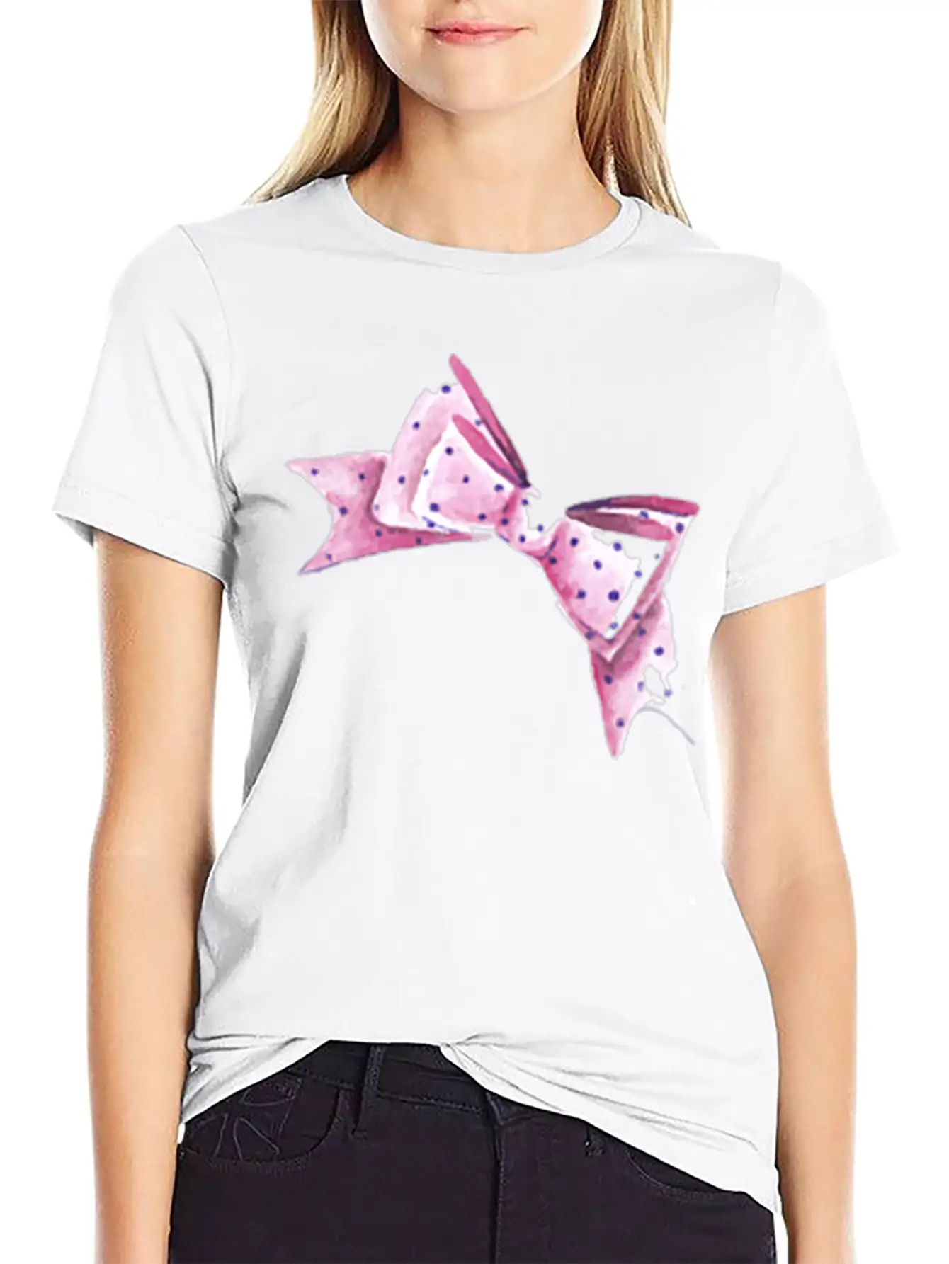Fashion Bow Stylish Everyday T-Shirt – Unisex Basic Cotton Tee