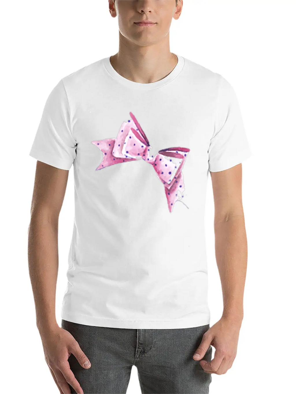 Fashion Bow Stylish Everyday T-Shirt – Unisex Basic Cotton Tee