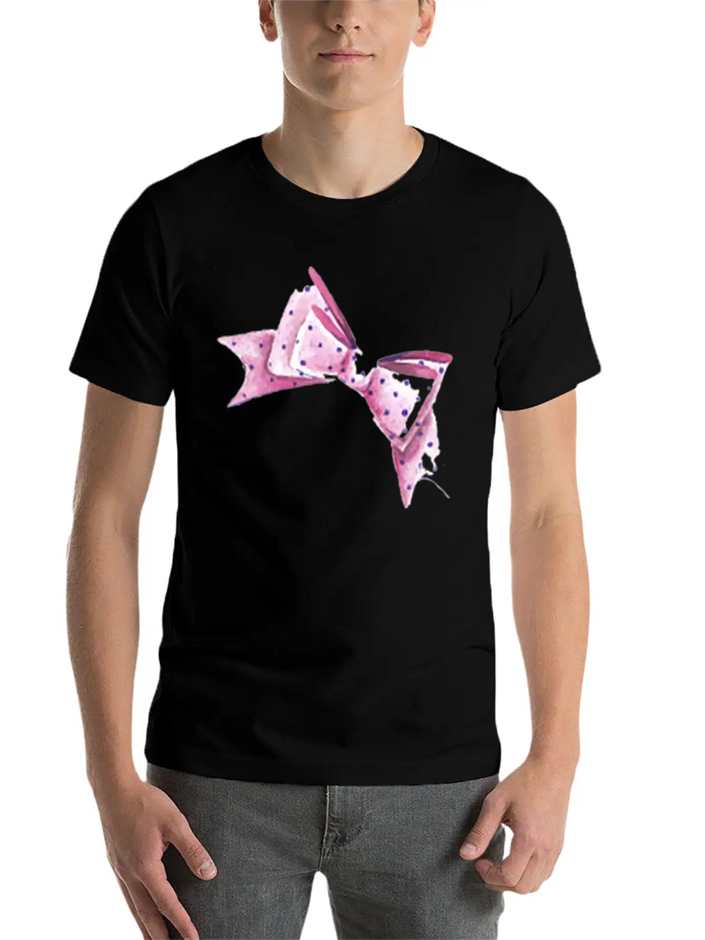 Fashion Bow Stylish Everyday T-Shirt – Unisex Basic Cotton Tee