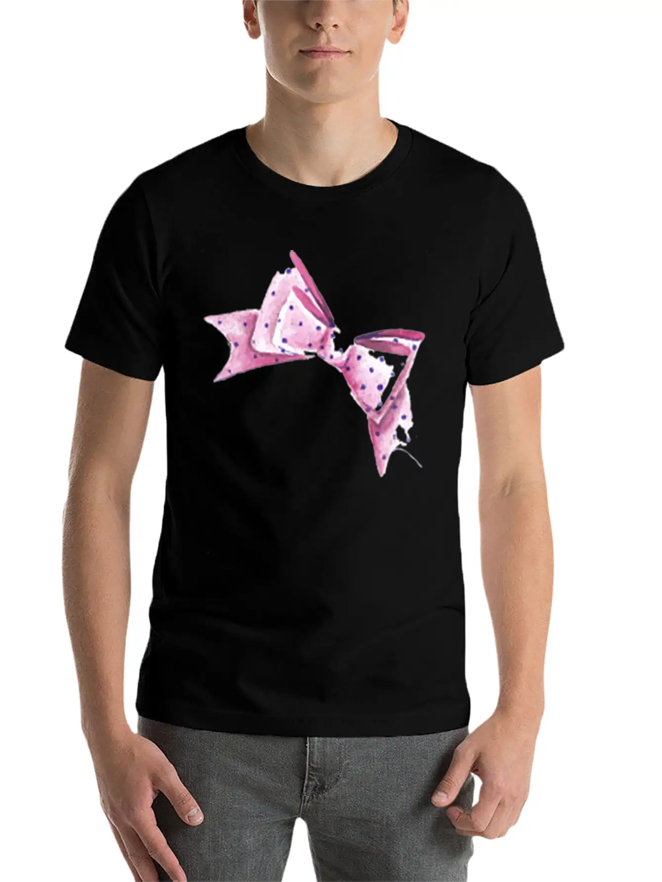 Fashion Bow Stylish Everyday T-Shirt – Unisex Basic Cotton Tee