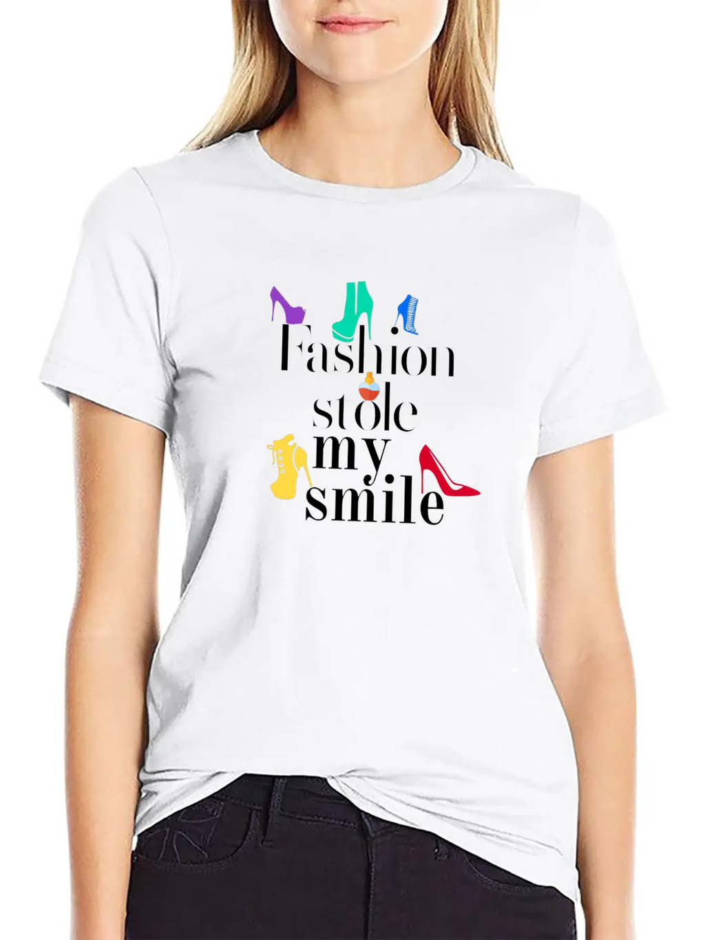 Fashion Stole My Smile Essential Cotton Tee For Daily Outfits – Unisex Style