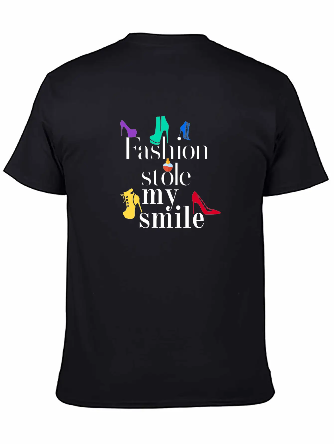Fashion Stole My Smile Essential Cotton Tee For Daily Outfits – Unisex Style