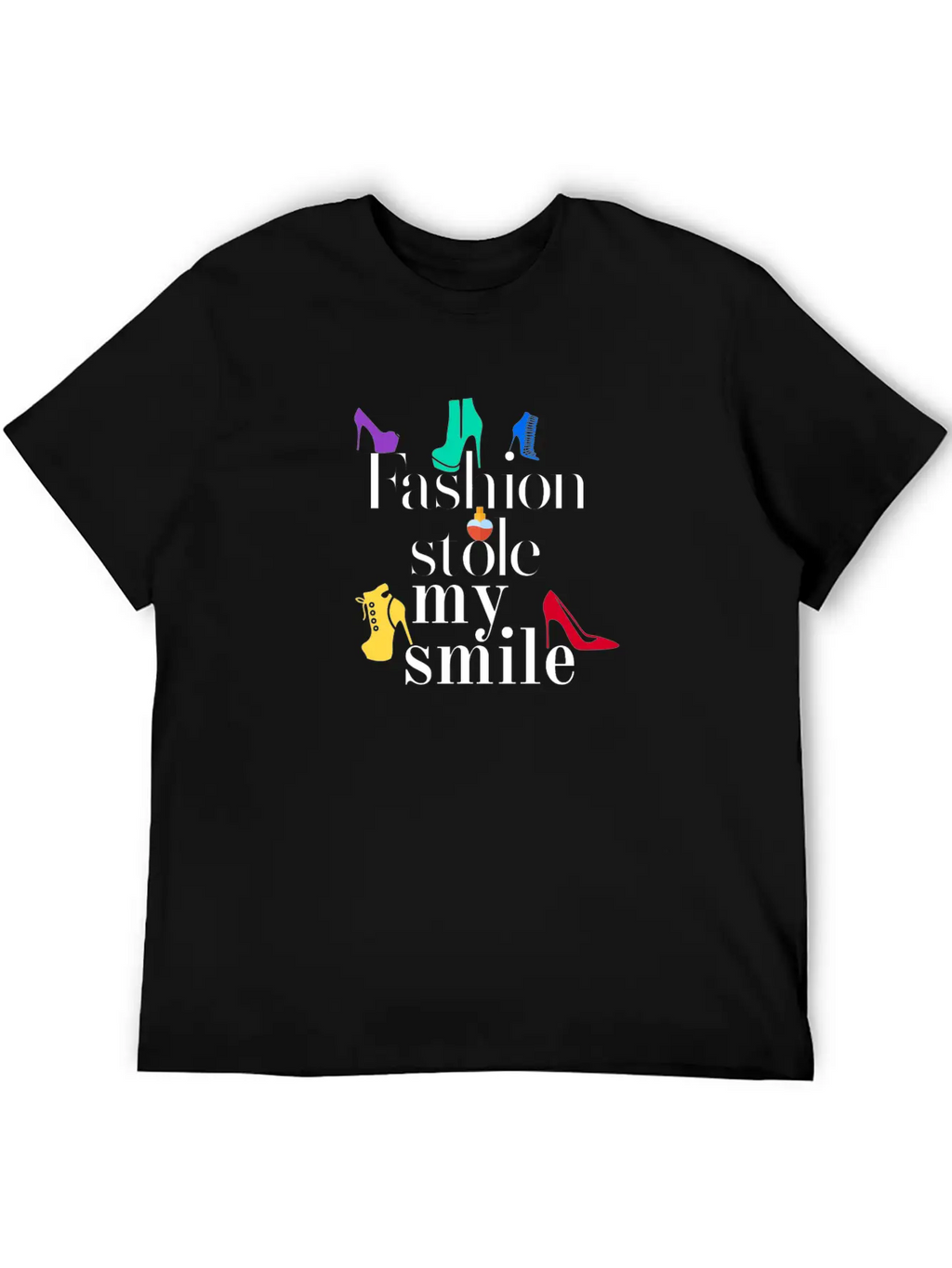 Fashion Stole My Smile Essential Cotton Tee For Daily Outfits – Unisex Style