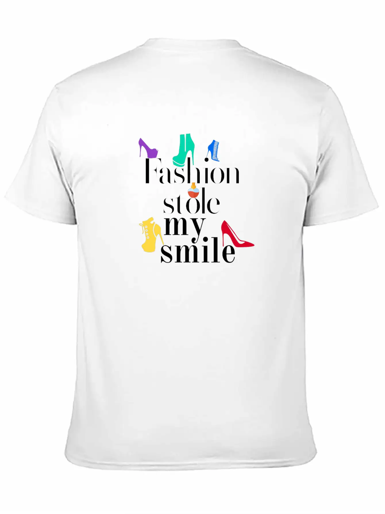 Fashion Stole My Smile Essential Cotton Tee For Daily Outfits – Unisex Style