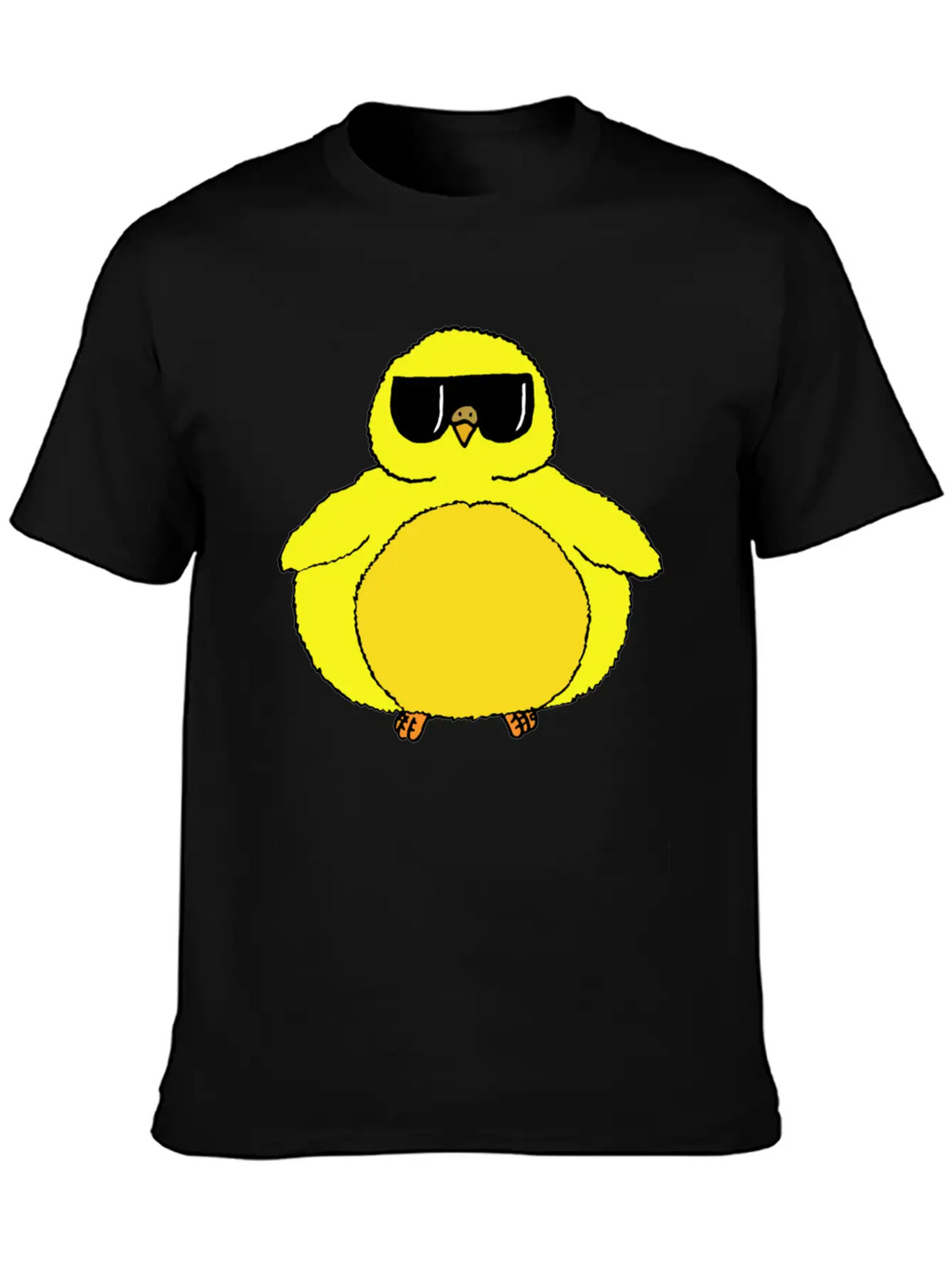 Fat Chick With Sunglasses Relaxed Everyday Tee – Lightweight And Durable Cotton