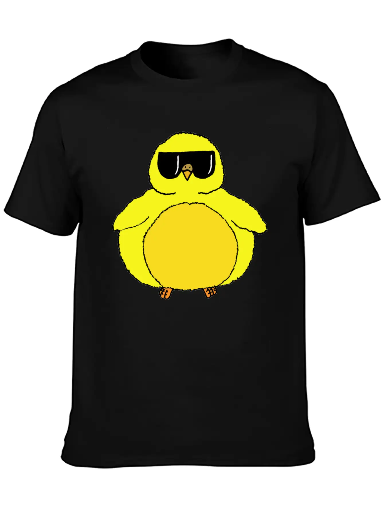 Fat Chick With Sunglasses Relaxed Everyday Tee – Lightweight And Durable Cotton