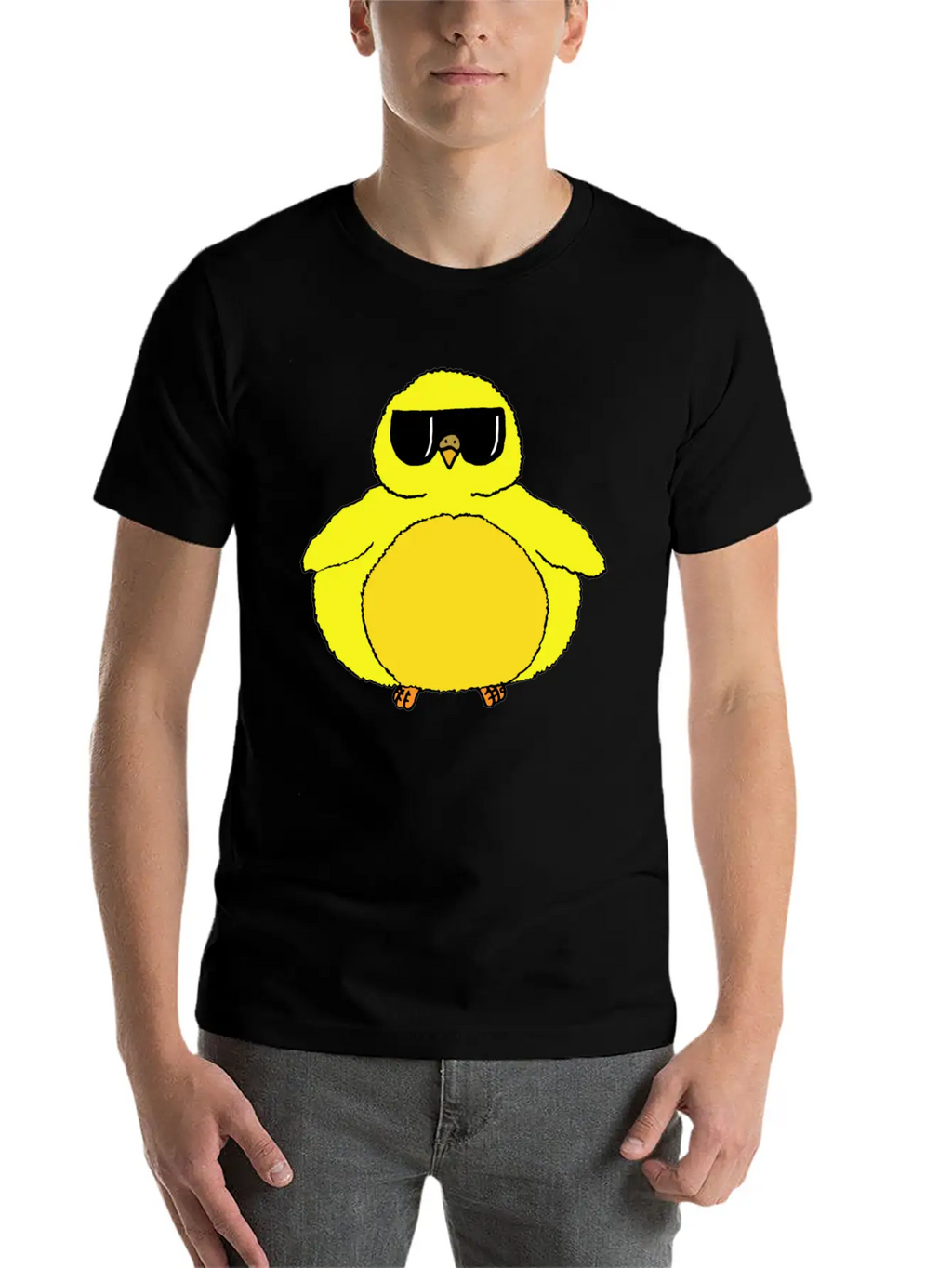 Fat Chick With Sunglasses Relaxed Everyday Tee – Lightweight And Durable Cotton