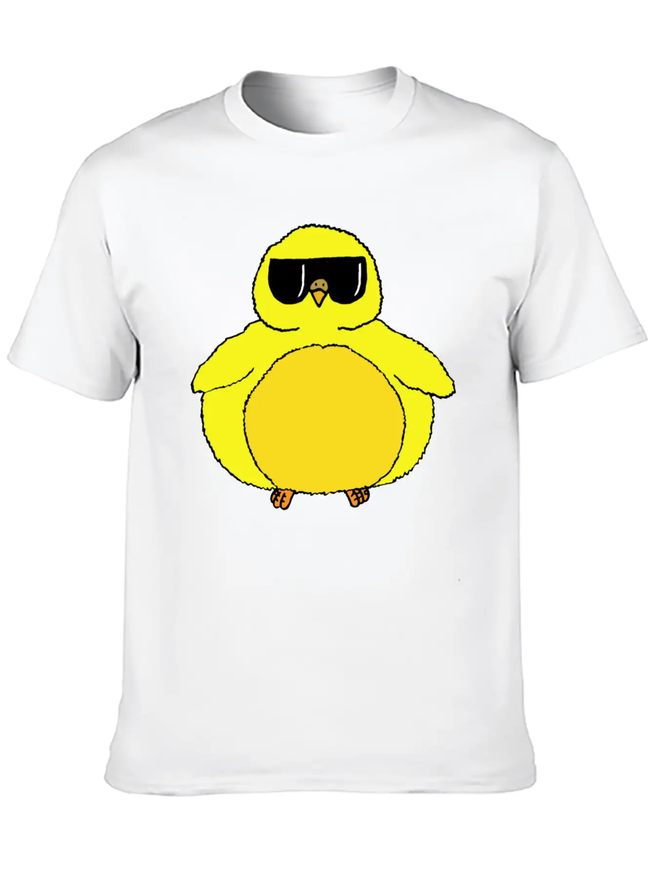 Fat Chick With Sunglasses Relaxed Everyday Tee – Lightweight And Durable Cotton