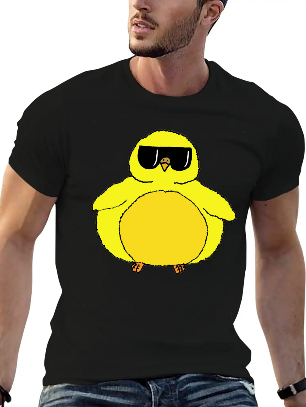 Fat Chick With Sunglasses Relaxed Everyday Tee – Lightweight And Durable Cotton