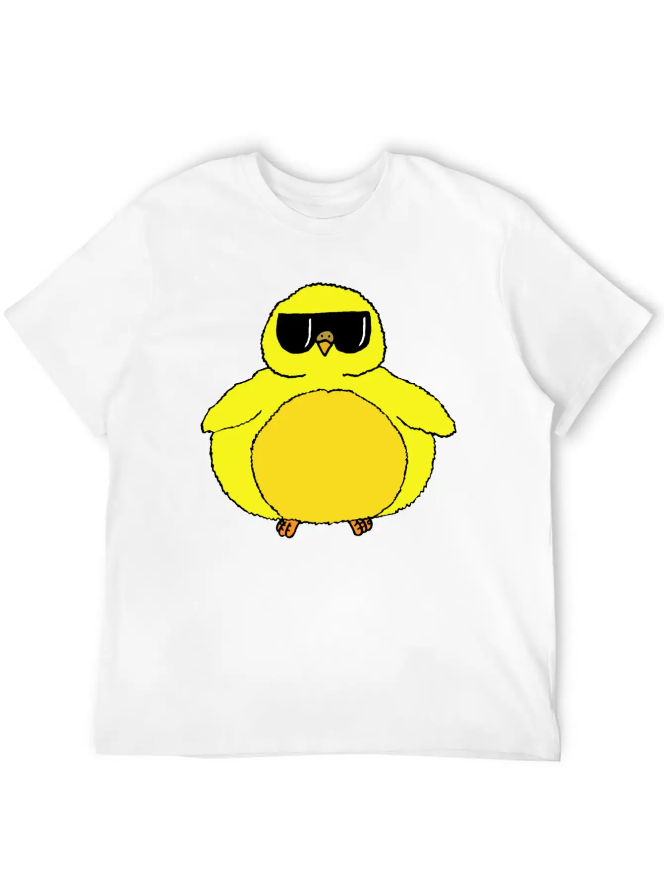 Fat Chick With Sunglasses Relaxed Everyday Tee – Lightweight And Durable Cotton