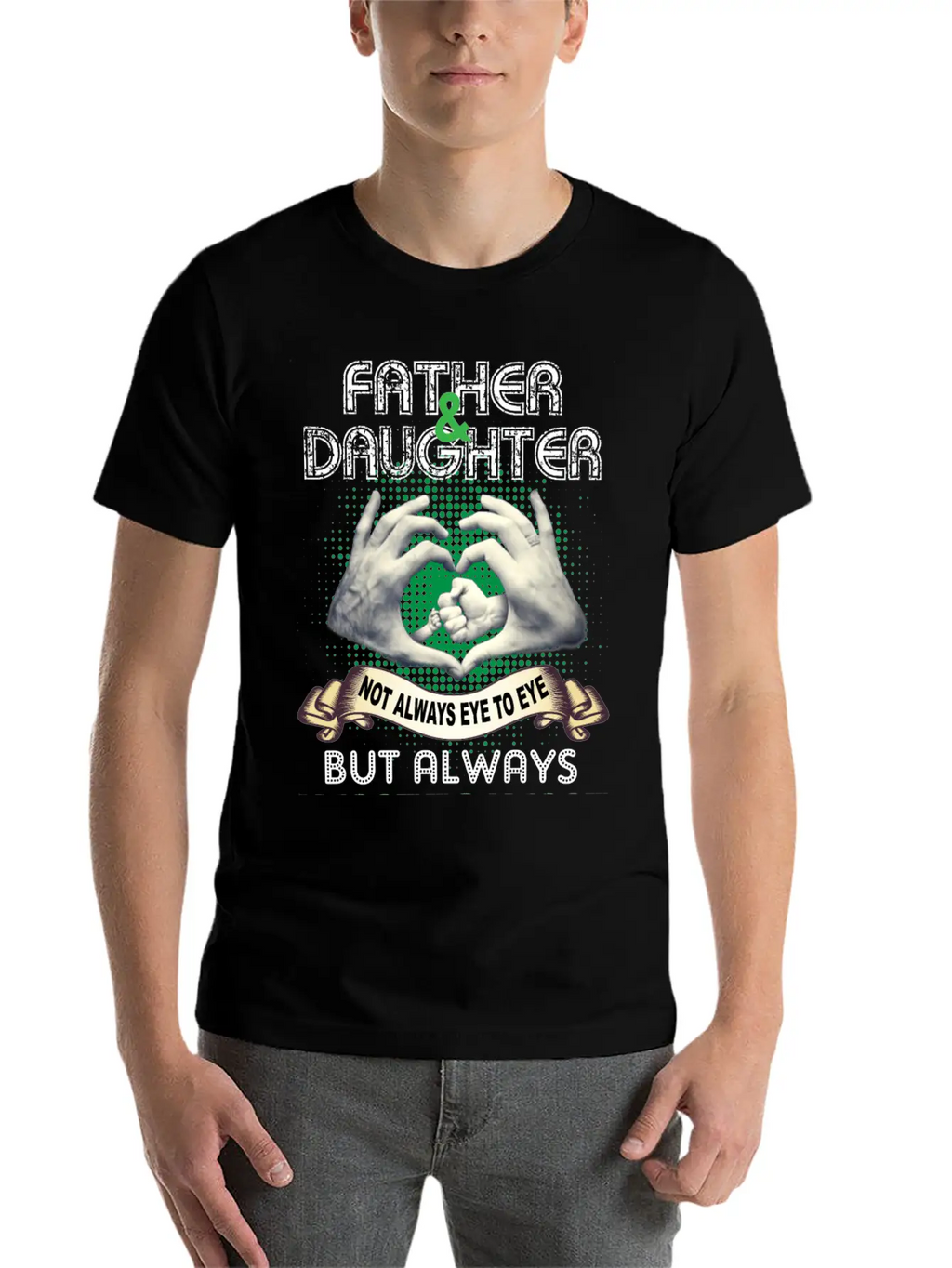 Father And Daughter Not Always Eye To Eye Timeless Short Sleeve Tee – Comfy And Minimalist Design
