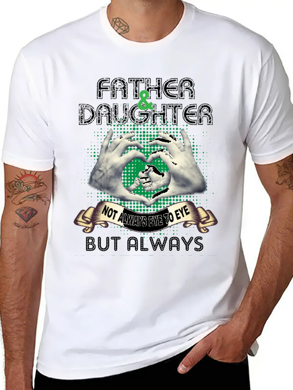 Father And Daughter Not Always Eye To Eye Timeless Short Sleeve Tee – Comfy And Minimalist Design