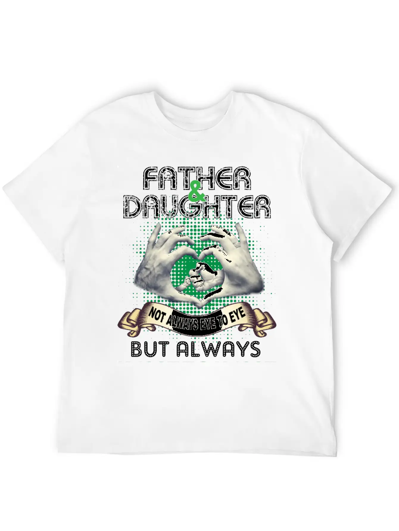 Father And Daughter Not Always Eye To Eye Timeless Short Sleeve Tee – Comfy And Minimalist Design