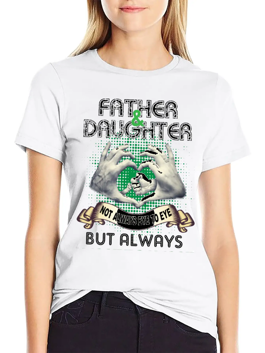Father And Daughter Not Always Eye To Eye Timeless Short Sleeve Tee – Comfy And Minimalist Design