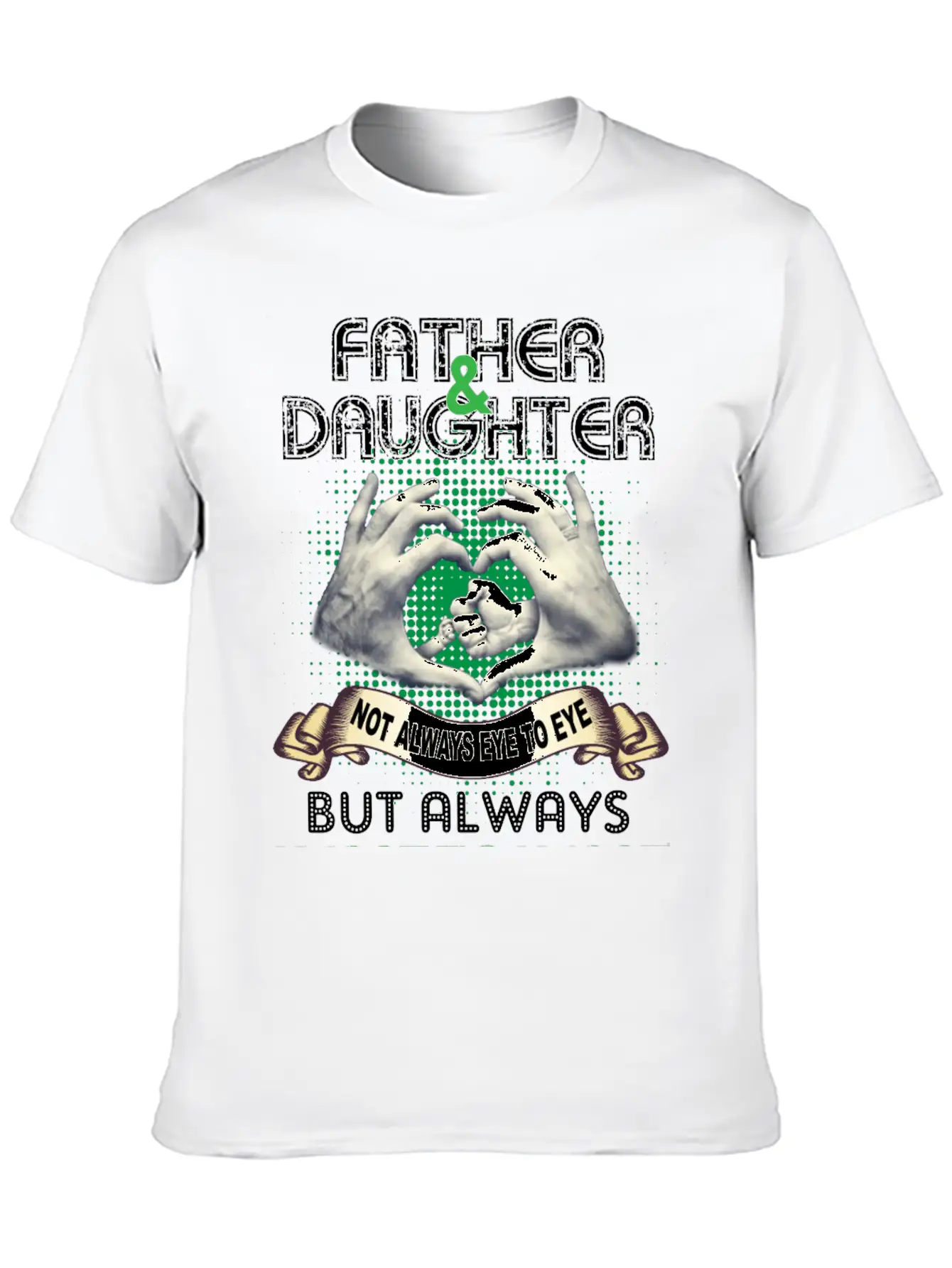 Father And Daughter Not Always Eye To Eye Timeless Short Sleeve Tee – Comfy And Minimalist Design