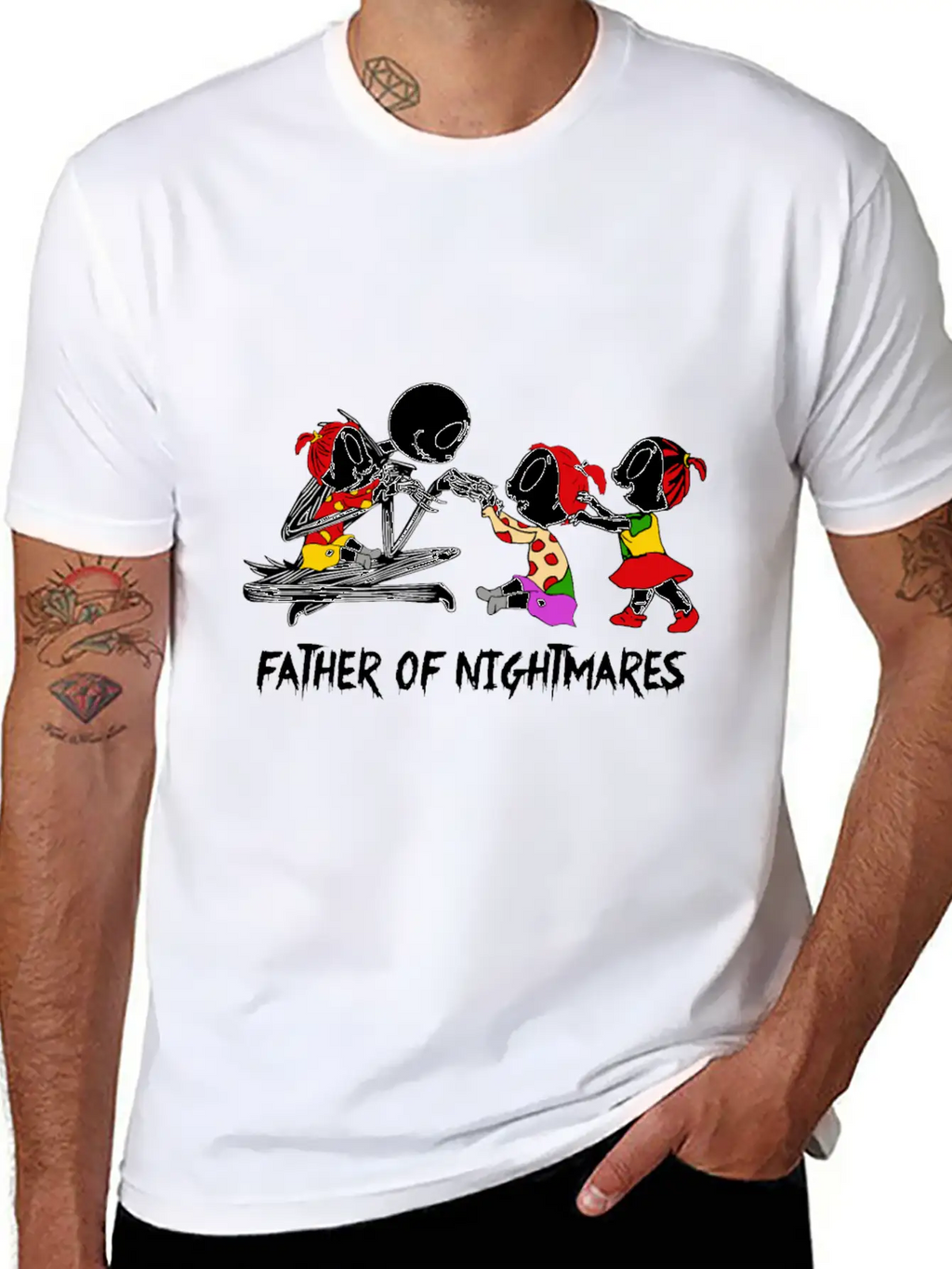 Father Of Nightmares Essential Cotton Tee For Daily Outfits – Unisex Style
