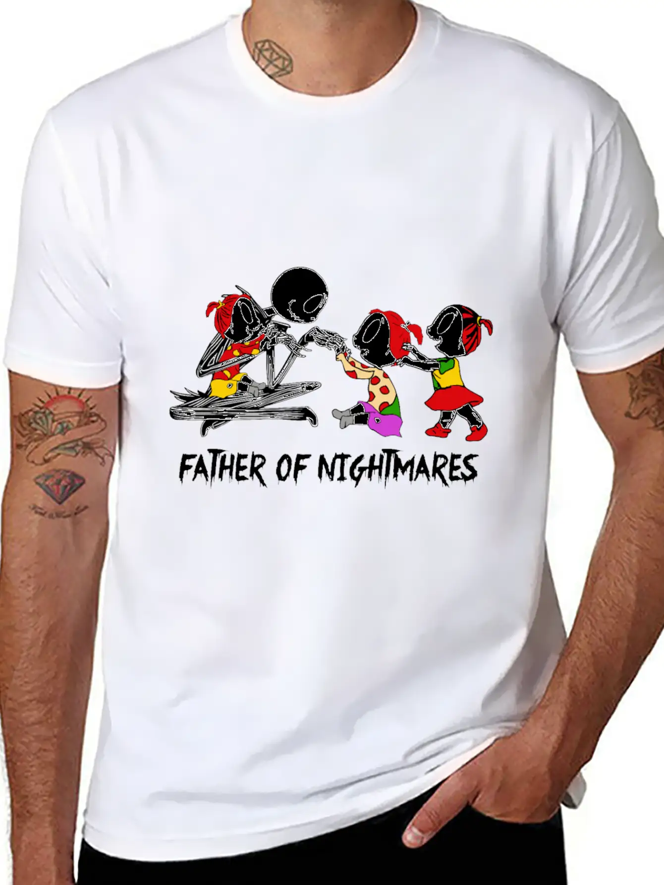 Father Of Nightmares Essential Cotton Tee For Daily Outfits – Unisex Style