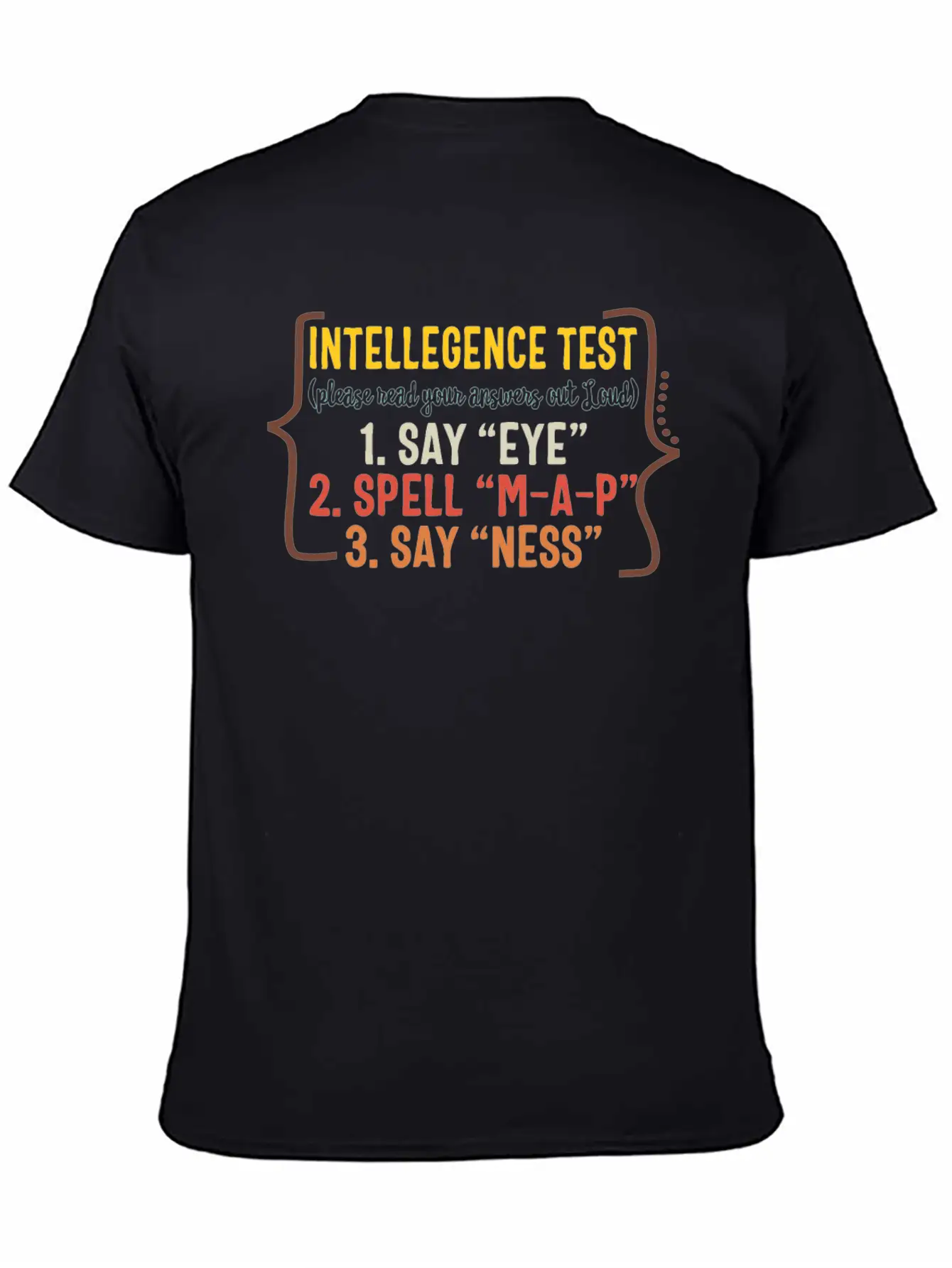 Father Shirt, Intelligence Test Read Your Answers Stylish Everyday T-Shirt – Unisex Basic Cotton Tee