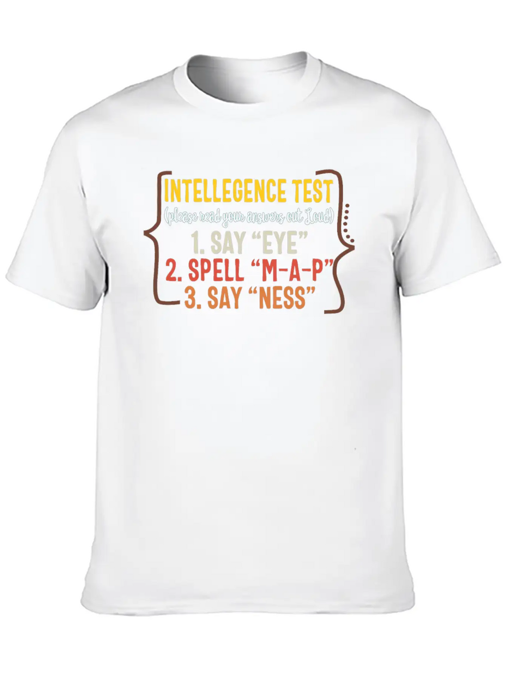 Father Shirt, Intelligence Test Read Your Answers Stylish Everyday T-Shirt – Unisex Basic Cotton Tee