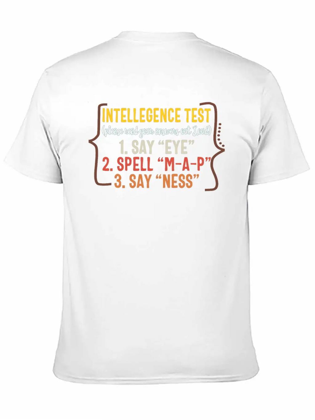 Father Shirt, Intelligence Test Read Your Answers Stylish Everyday T-Shirt – Unisex Basic Cotton Tee