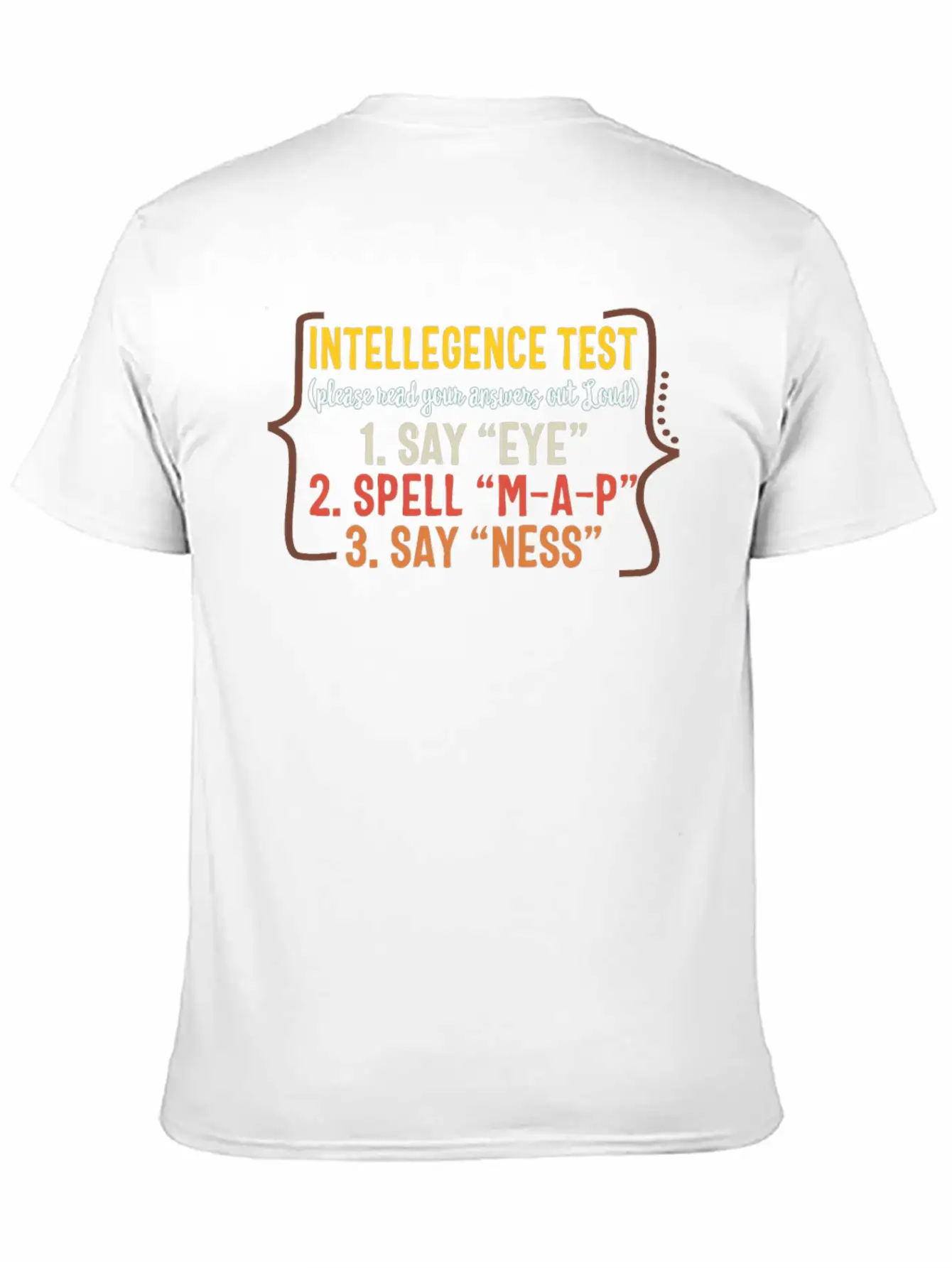 Father Shirt, Intelligence Test Read Your Answers Stylish Everyday T-Shirt – Unisex Basic Cotton Tee