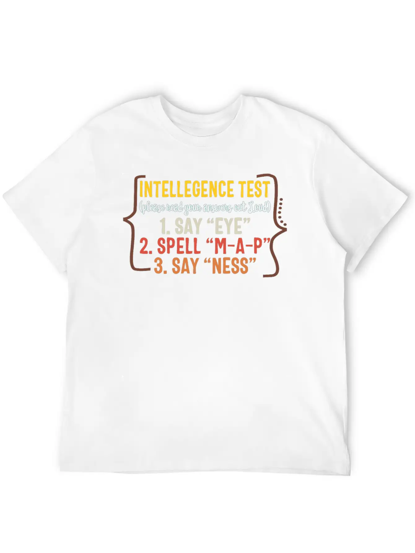 Father Shirt, Intelligence Test Read Your Answers Stylish Everyday T-Shirt – Unisex Basic Cotton Tee