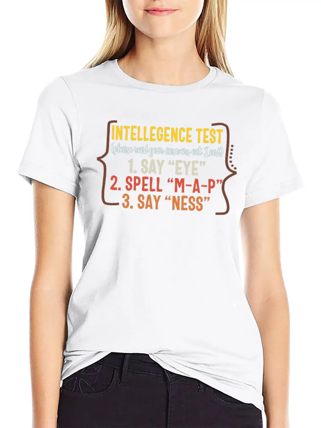 Father Shirt, Intelligence Test Read Your Answers Stylish Everyday T-Shirt – Unisex Basic Cotton Tee
