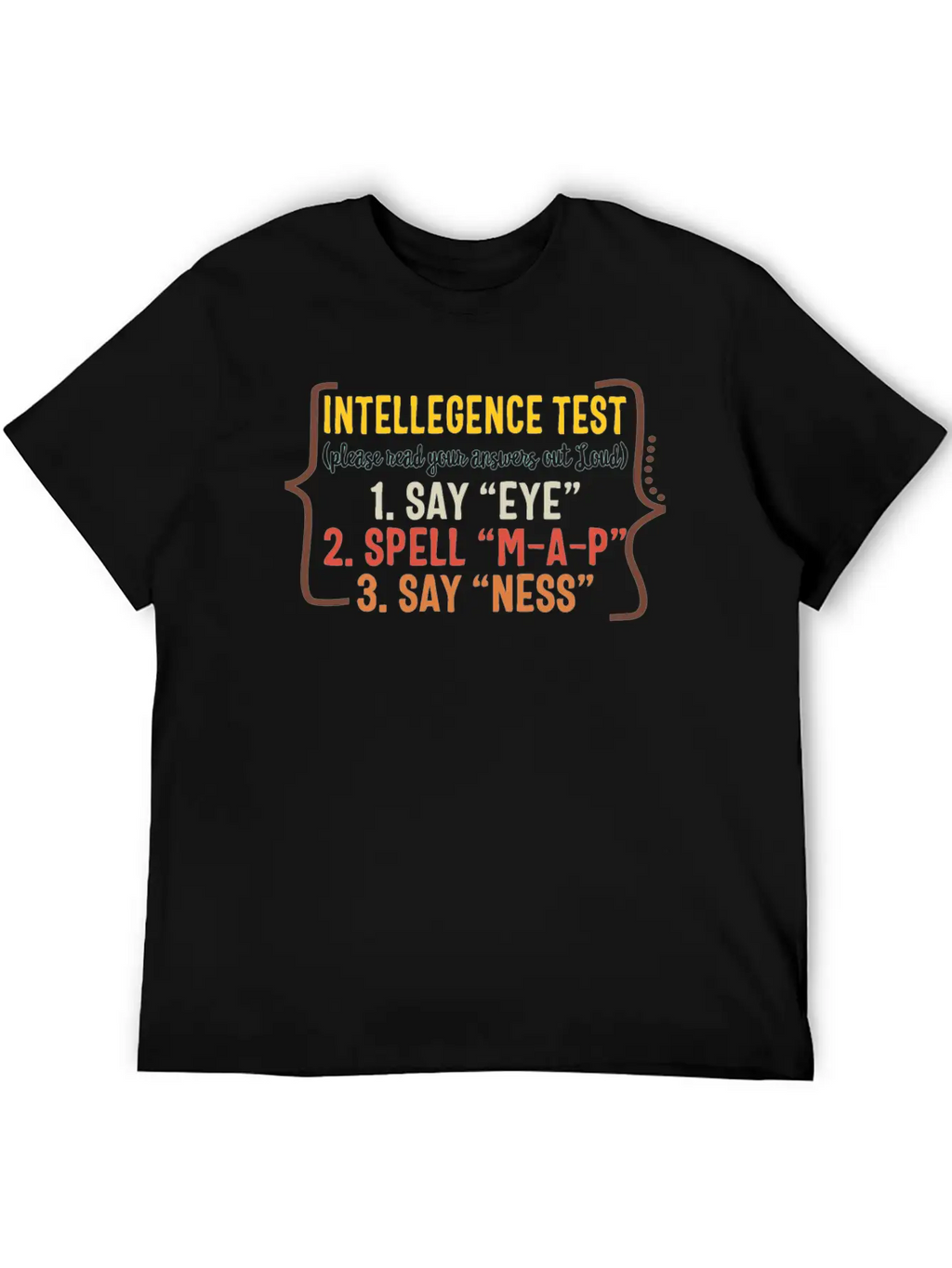 Father Shirt, Intelligence Test Read Your Answers Stylish Everyday T-Shirt – Unisex Basic Cotton Tee