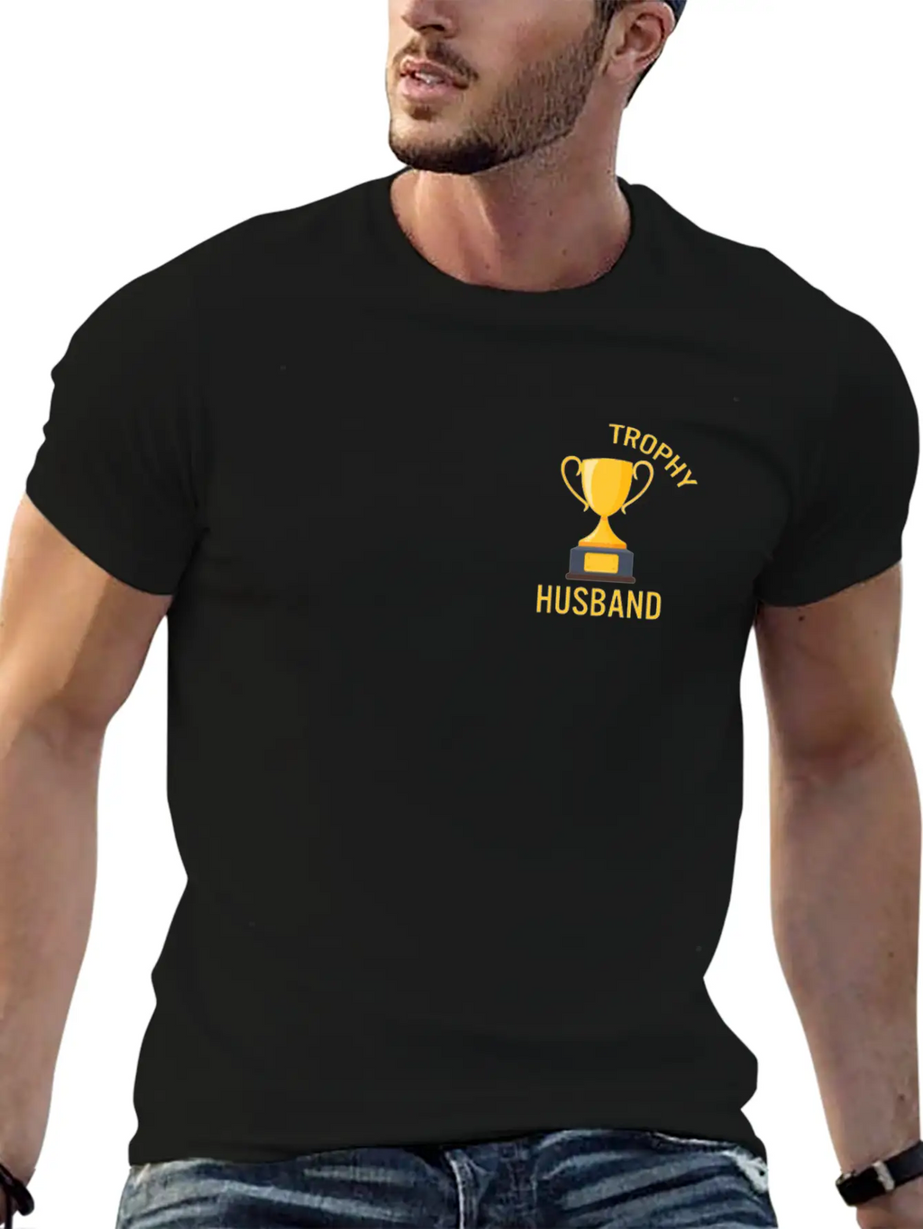 Father's Day Gift, Father's Day Shirt, Trophy Timeless Short Sleeve Tee – Comfy And Minimalist Design