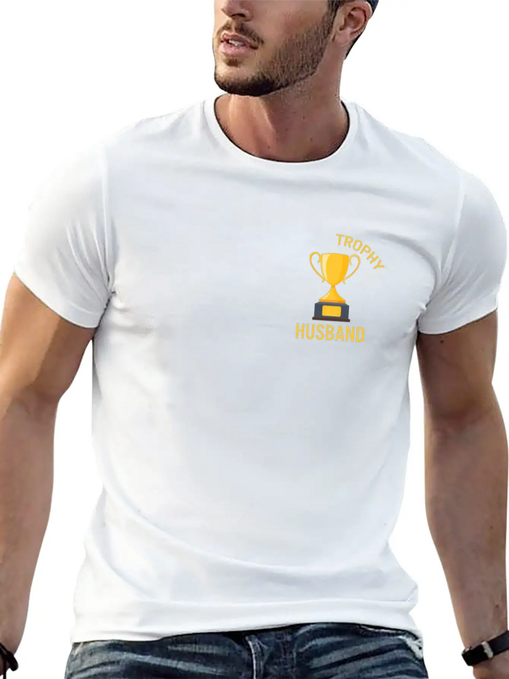 Father's Day Gift, Father's Day Shirt, Trophy Timeless Short Sleeve Tee – Comfy And Minimalist Design