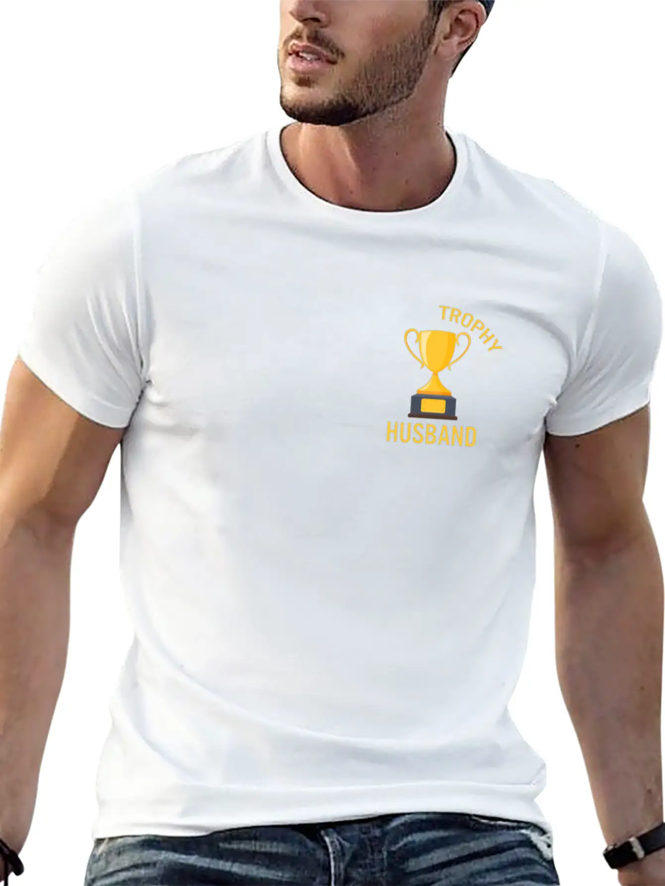 Father's Day Gift, Father's Day Shirt, Trophy Timeless Short Sleeve Tee – Comfy And Minimalist Design