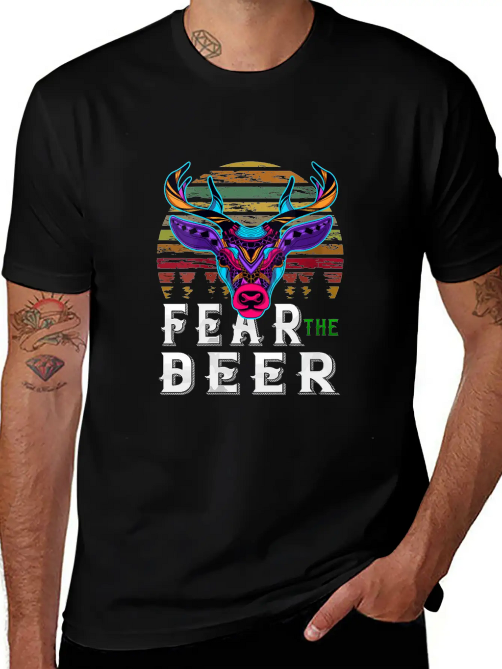 Fear The-Deer Gift For Milwaukee Basketball Bucks Basic Graphic T-Shirt – Daily Comfort In Soft Cotton