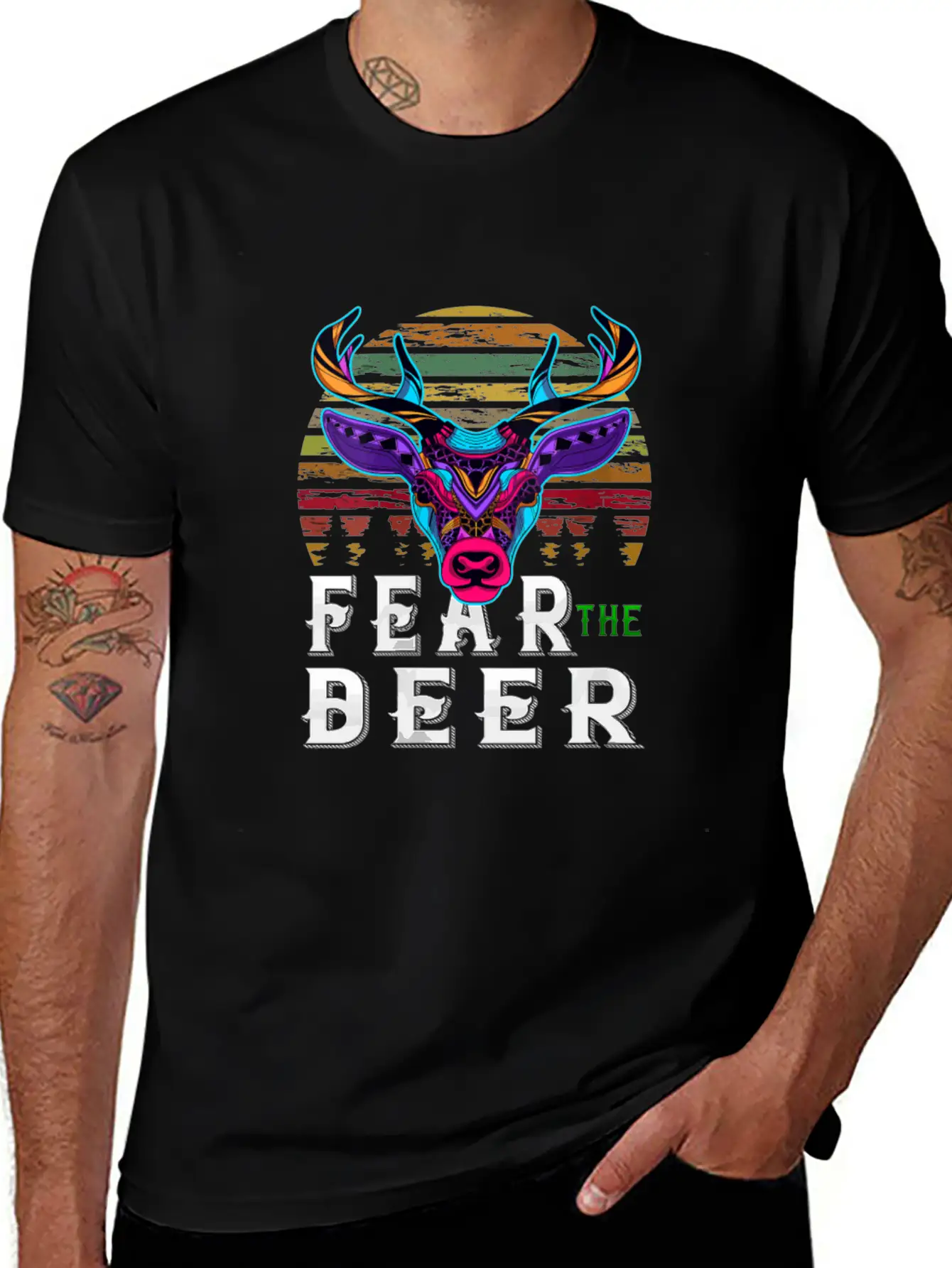 Fear The-Deer Gift For Milwaukee Basketball Bucks Basic Graphic T-Shirt – Daily Comfort In Soft Cotton