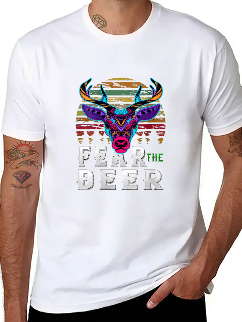 Fear The-Deer Gift For Milwaukee Basketball Bucks Basic Graphic T-Shirt – Daily Comfort In Soft Cotton