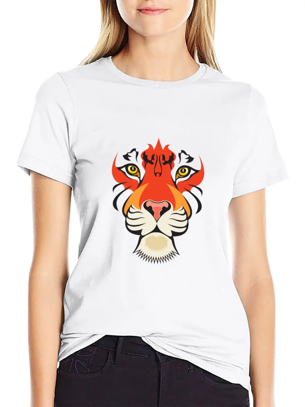 Fearless Big Cat Tiger Eye Tiger Face Tiger Head Stylish Everyday T-Shirt – Unisex Basic Cotton Tee