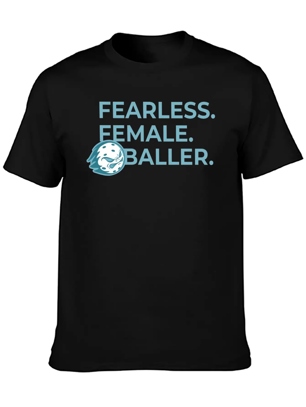 Fearless Female Pickleballer Flame Modern Fit Casual T-Shirt – Clean And Versatile Design